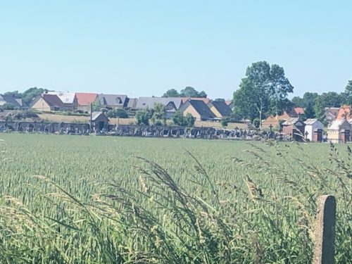 Vue du cimetière de Thiberville