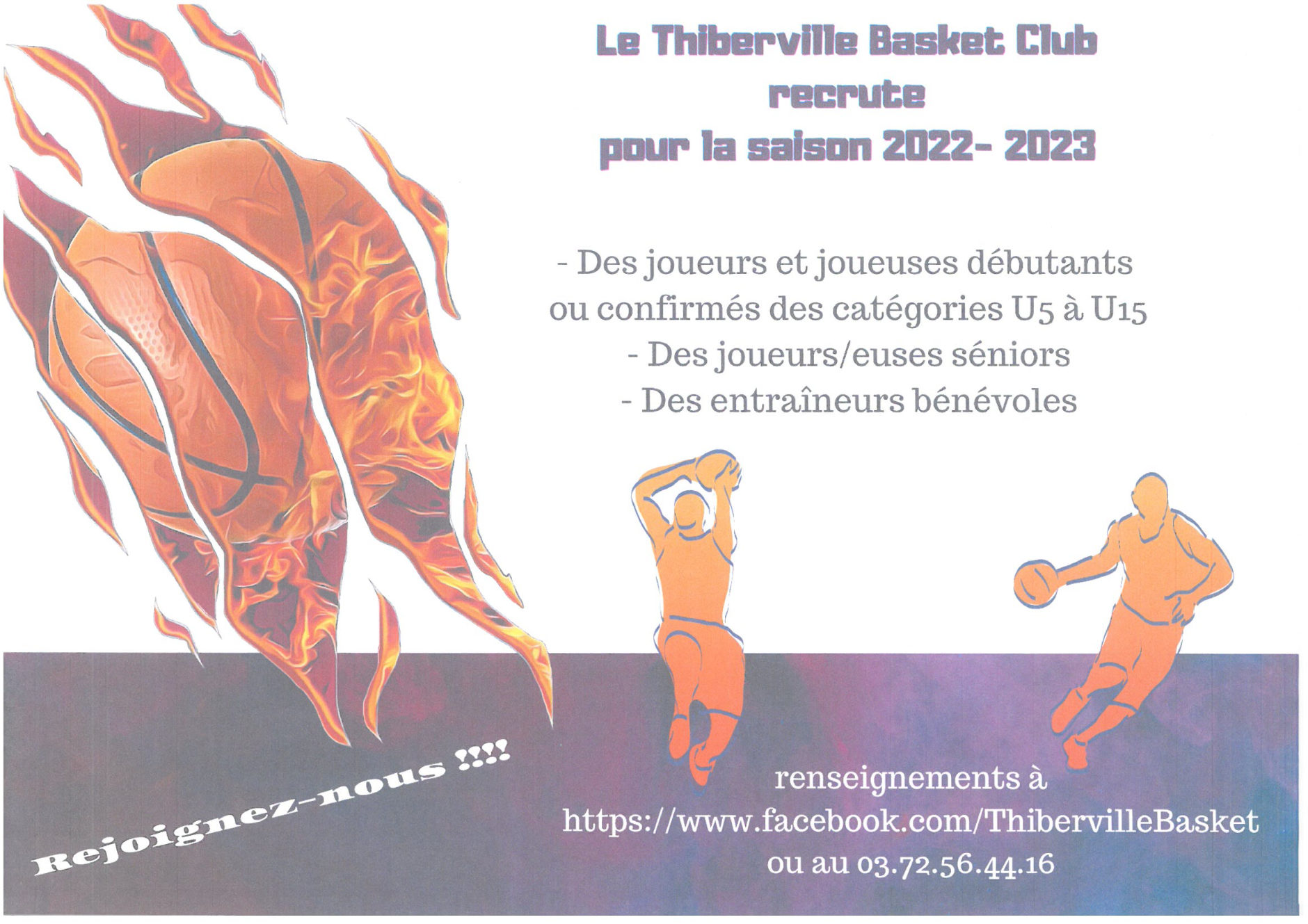 Le Basket Club recrute ! Mairie de Thiberville